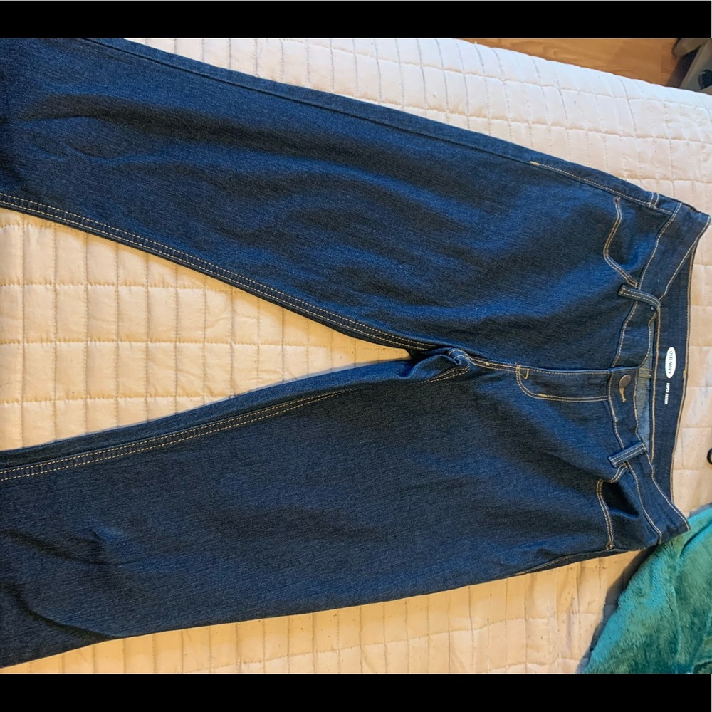 Dark wash denim jeans